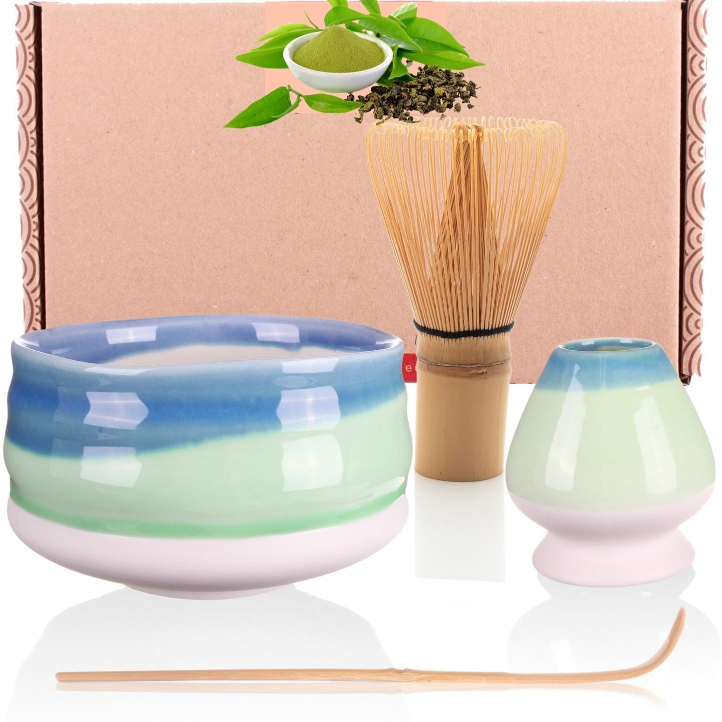 Matcha Grün Tee Set Kiiro inkl. Matcha Besen - Calitronshop.com