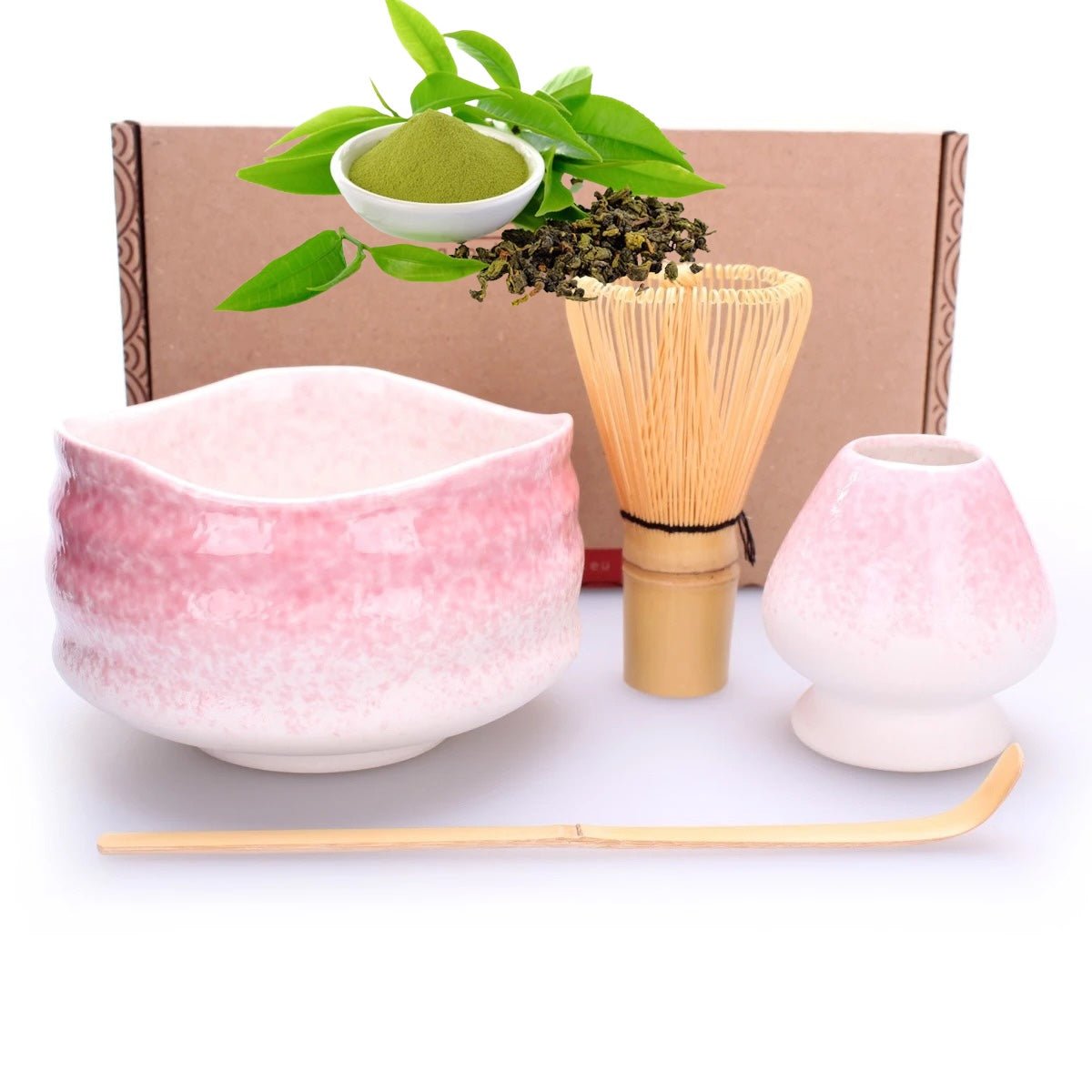 Matcha Grün Tee Set - Momoiro inkl.Besen - Calitronshop.com