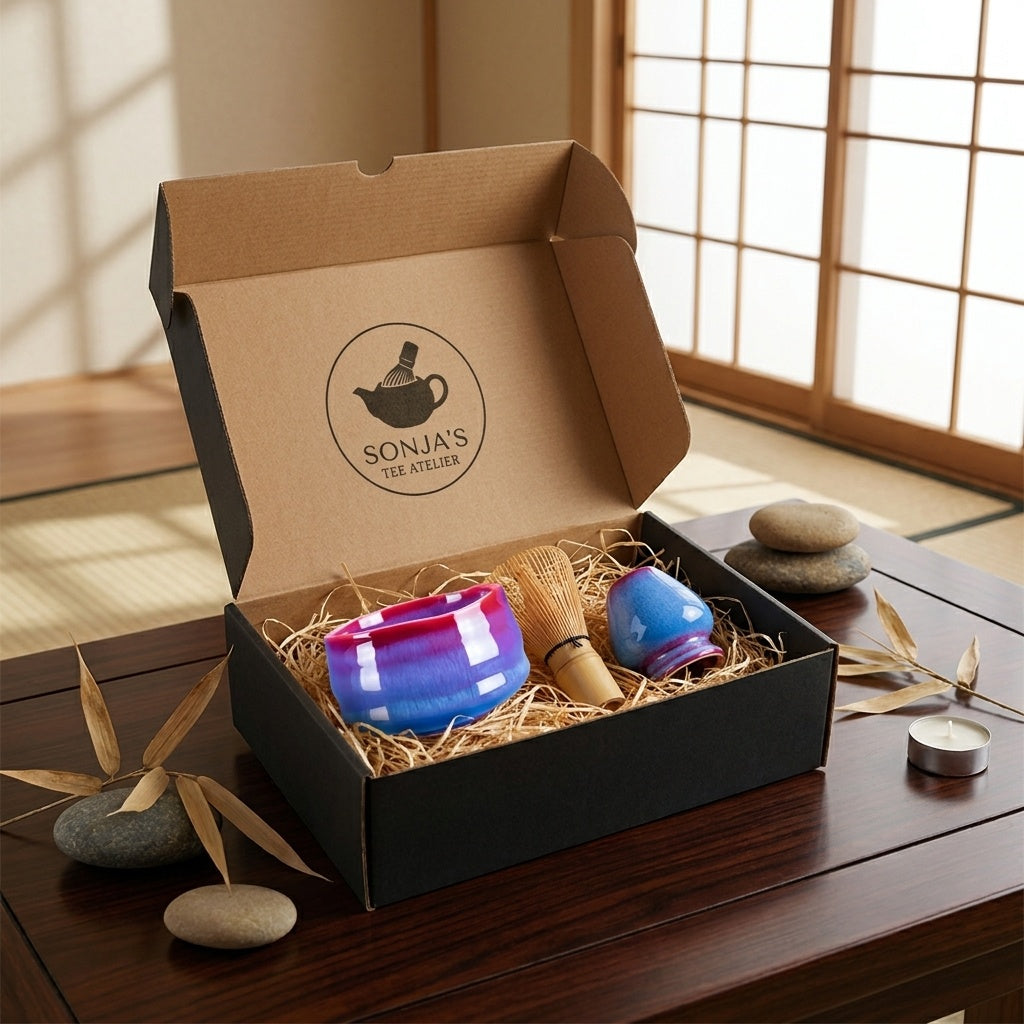 Coffret Matcha Brume avec fouet au thé vert