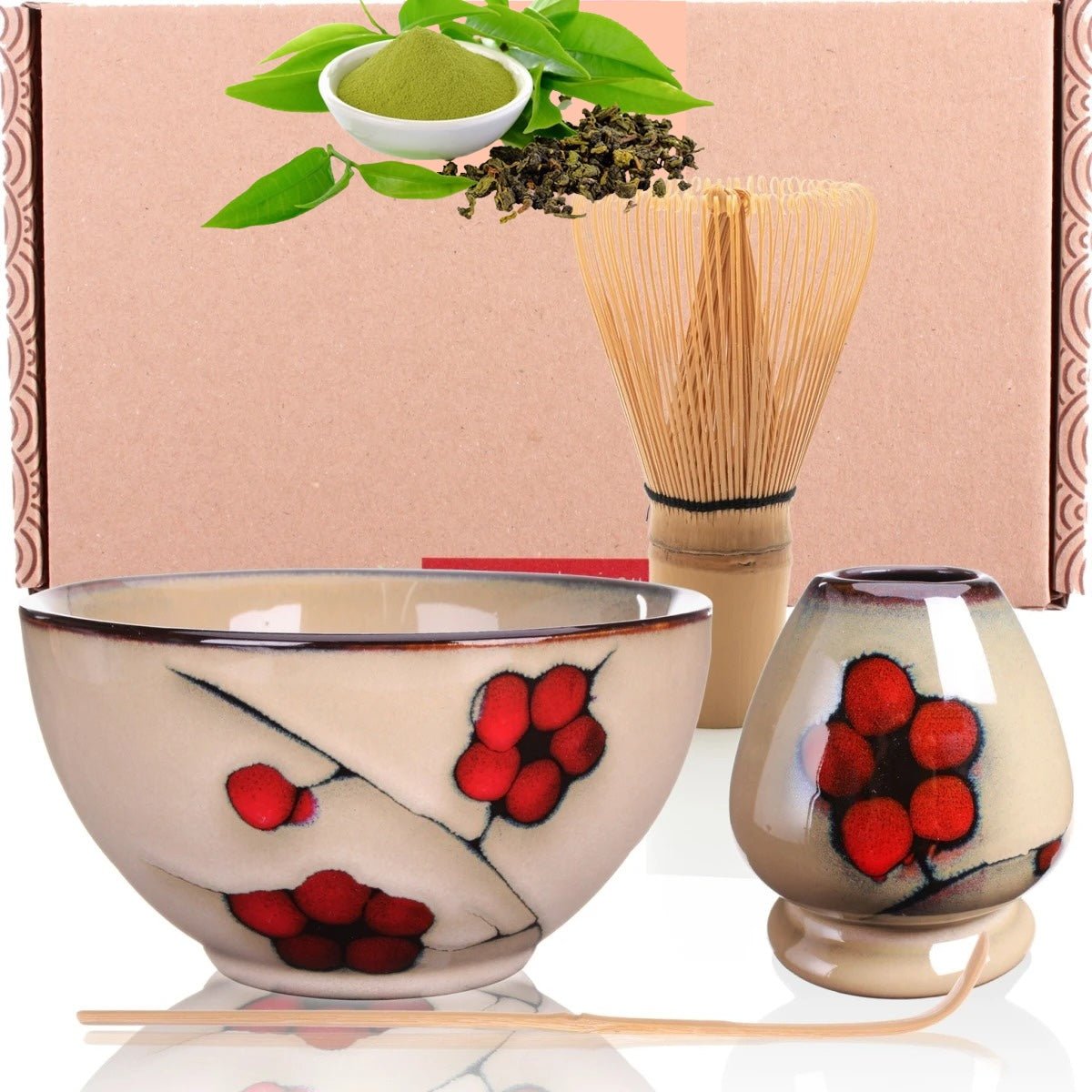 Tee Set Daidaiiro inkl. Matcha Besen Matcha Grün - Calitronshop.com-1