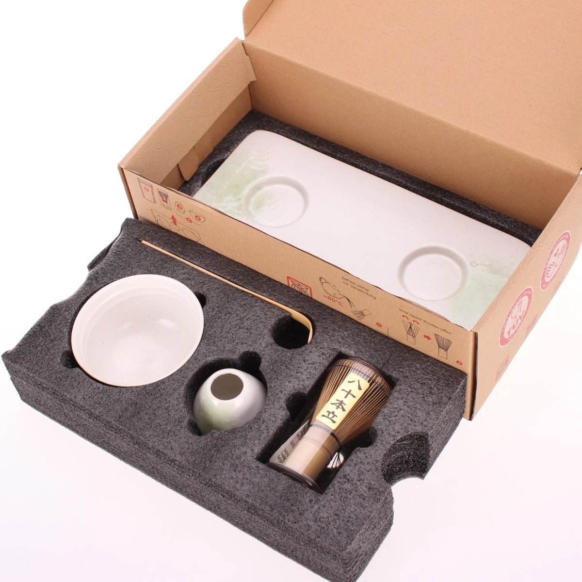 Tee Set Matcha"Tamago" mit 30g Matchatee und Tablett - Calitronshop.com