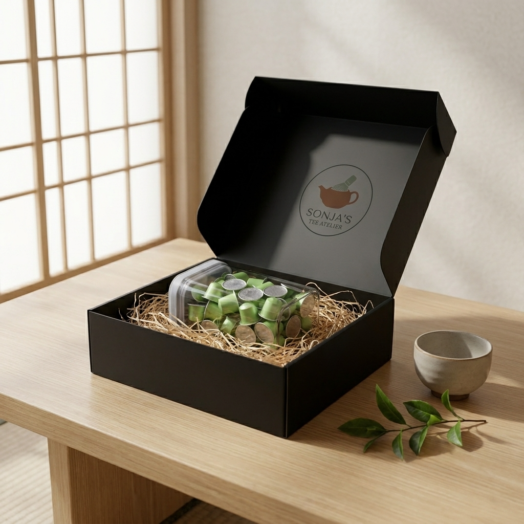 Nespresso® kompatible Bio-Matcha-Tee-Kapseln | Premium Zeremoniequalität