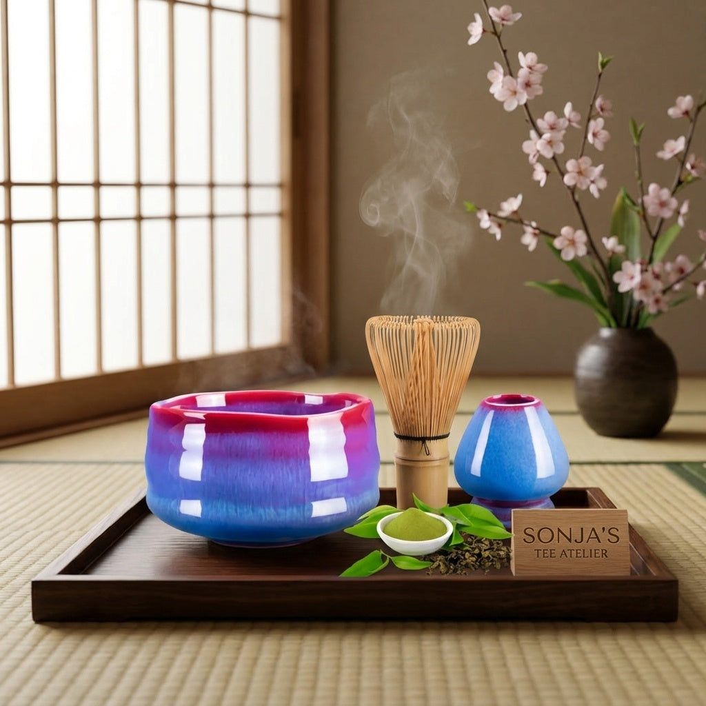 Coffret Matcha Brume avec fouet au thé vert