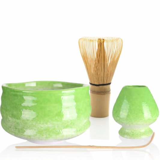 Matcha Tee Set Moegi inkl. Bambus Besen Geschenk