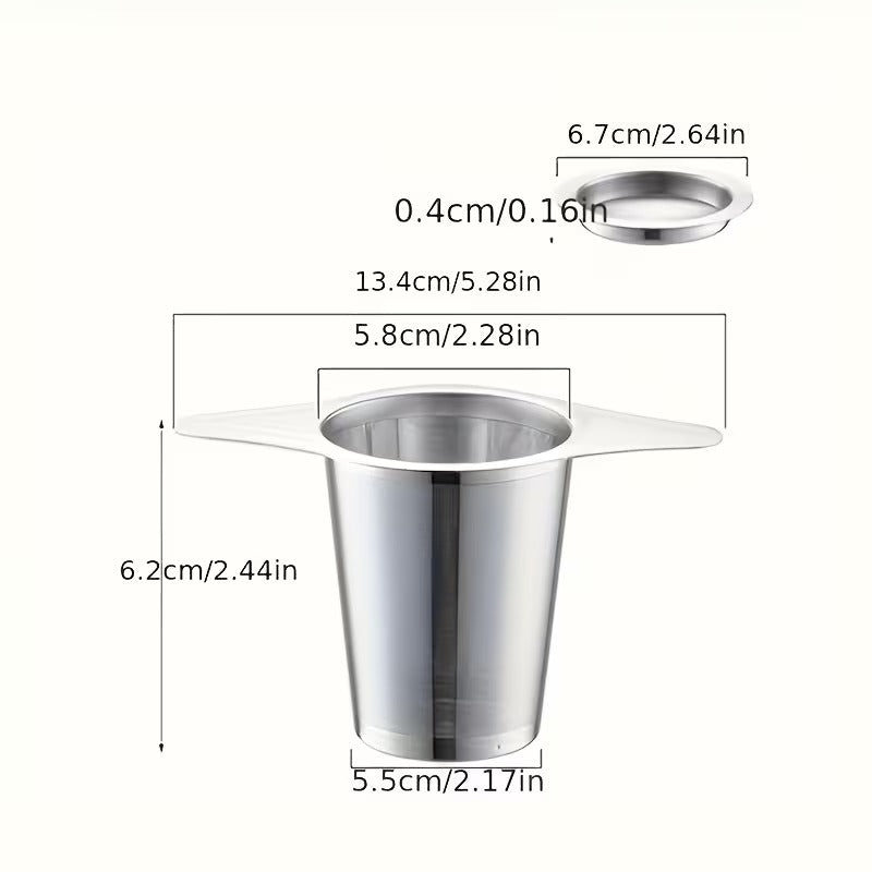 Edelstahl Teefilter mit Doppelgriff