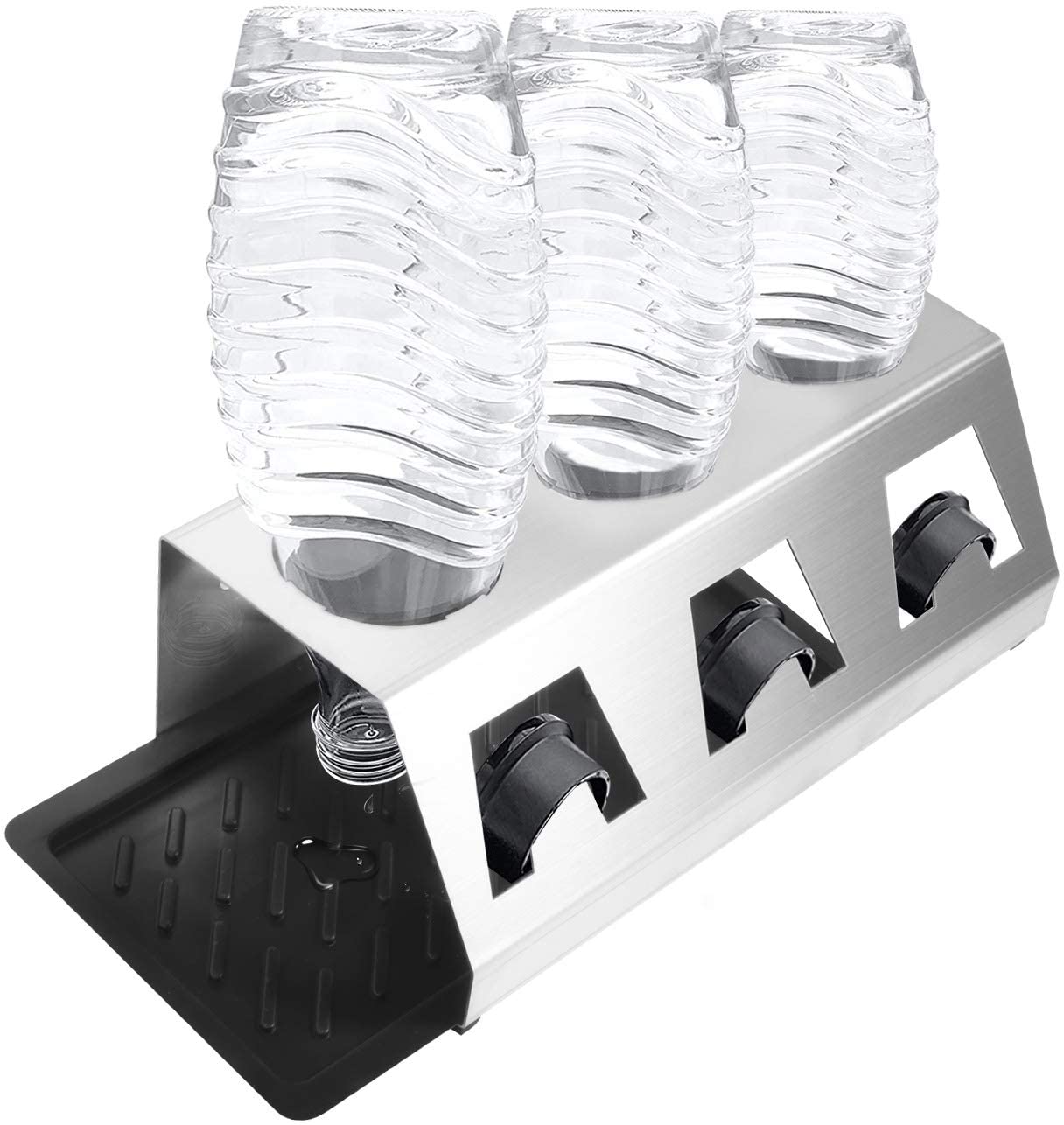 Flaschenhalter, Abtropfhalter aus Edelstahl für Sodastream Flaschen - Calitronshop.com