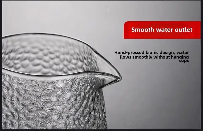 Hochwertige Borosilikatglas - Teekanne gehämmertes Glas 750ml - Calitronshop.com