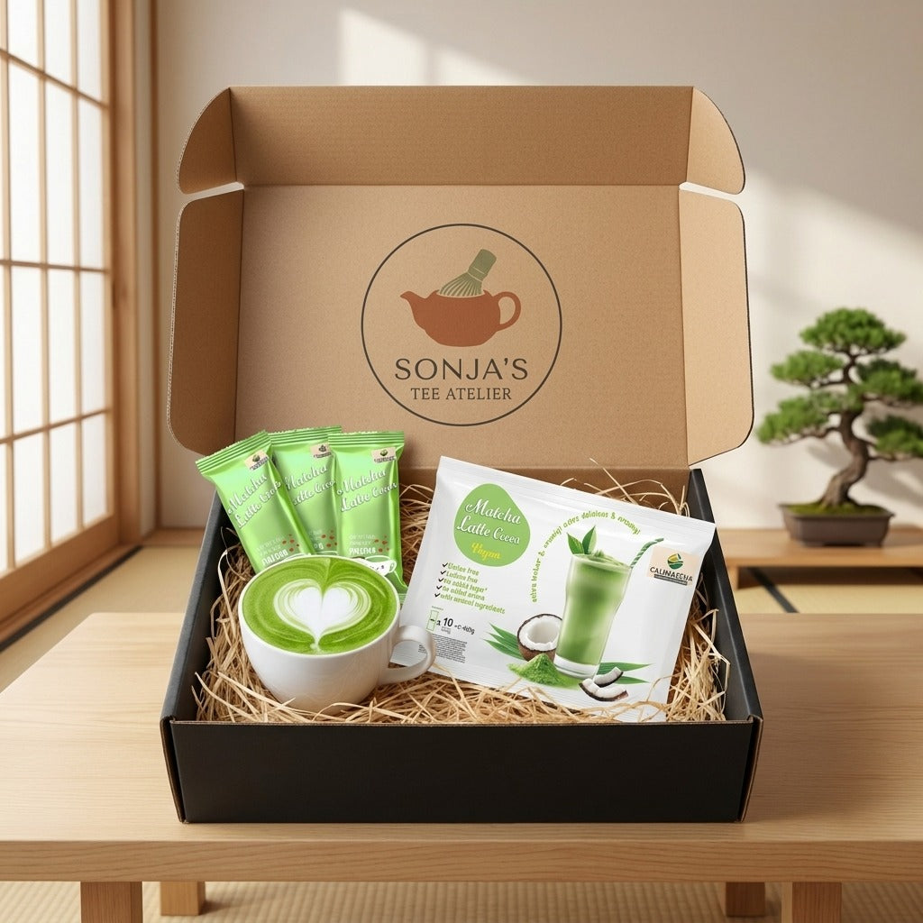 Matcha Coconut Latte – Instant Latte Mix without sugar, 10 x 40g portion sachets