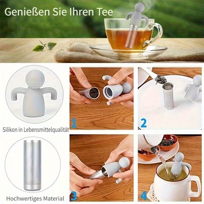 Loser Tee Infuser aus Edelstahl mit feiner Masche & Silikondeckeln - Calitronshop.com