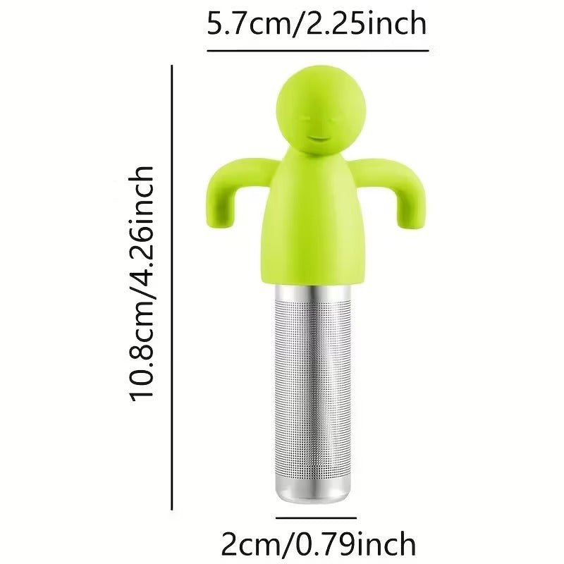 Loser Tee Infuser aus Edelstahl mit feiner Masche & Silikondeckeln - Calitronshop.com
