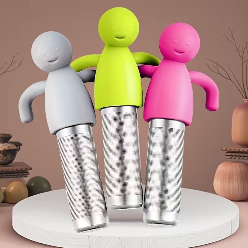 Loser Tee Infuser aus Edelstahl mit feiner Masche & Silikondeckeln - Calitronshop.com