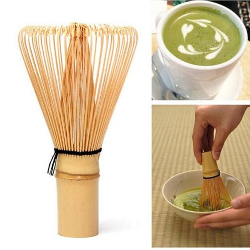 Matcha Grün Tee Set inkl. Matcha Besen - Black Marmor - Calitronshop.com