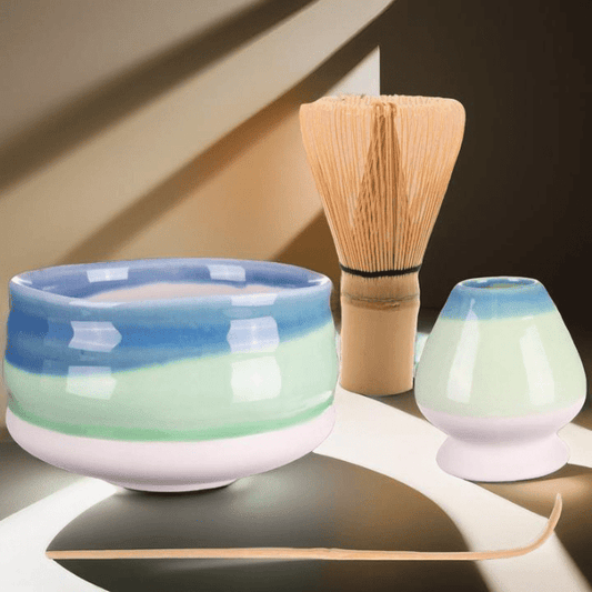 Matcha Grün Tee Set Kiiro inkl. Matcha Besen - Calitronshop.com