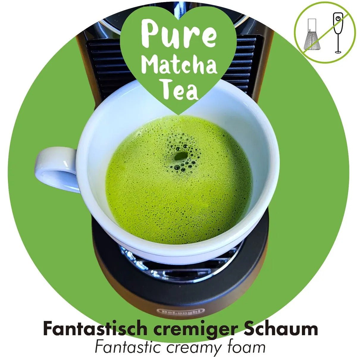 Matcha Kapseln für Nespresso, 20 Stück Ceremonial Bio - Calitronshop.com