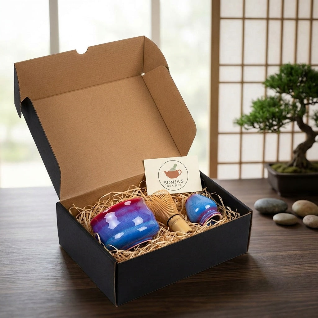 Coffret Matcha Brume avec fouet au thé vert