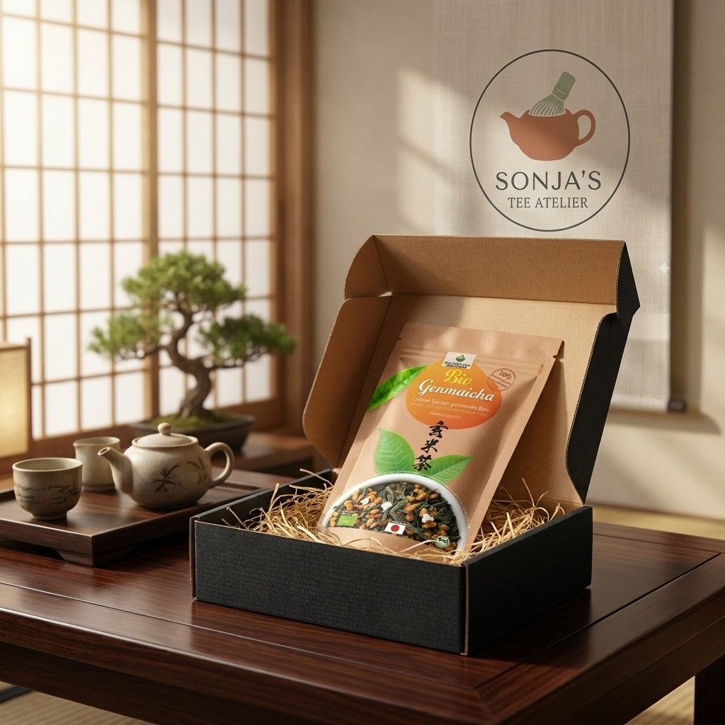 Japanischer Bio Genmaicha Premium (120g) | Klassischer Reistee mit geröstetem Vollkornreis Japanischer Bio Genmaicha Premium, 120g - warenland.ch