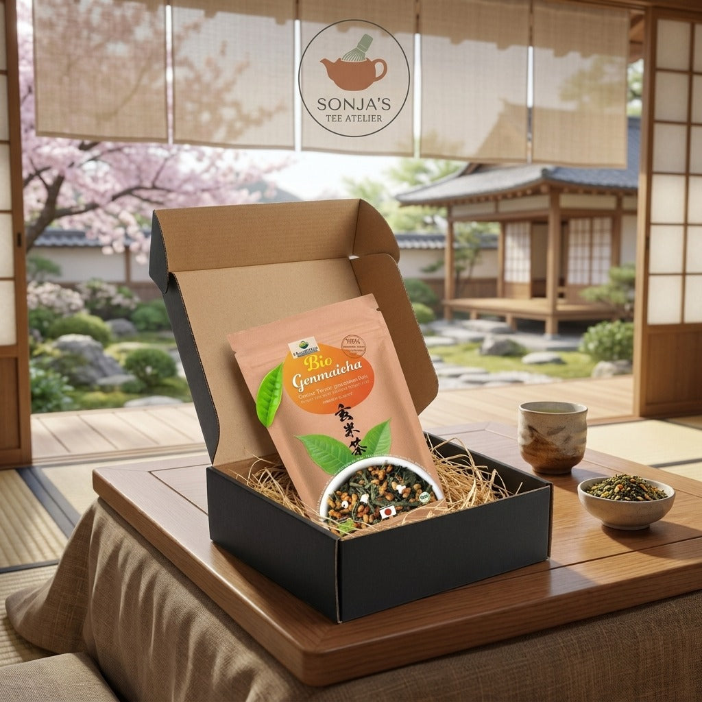 Japanischer Bio Genmaicha Premium (120g) | Klassischer Reistee mit geröstetem Vollkornreis Japanischer Bio Genmaicha Premium, 120g - warenland.ch