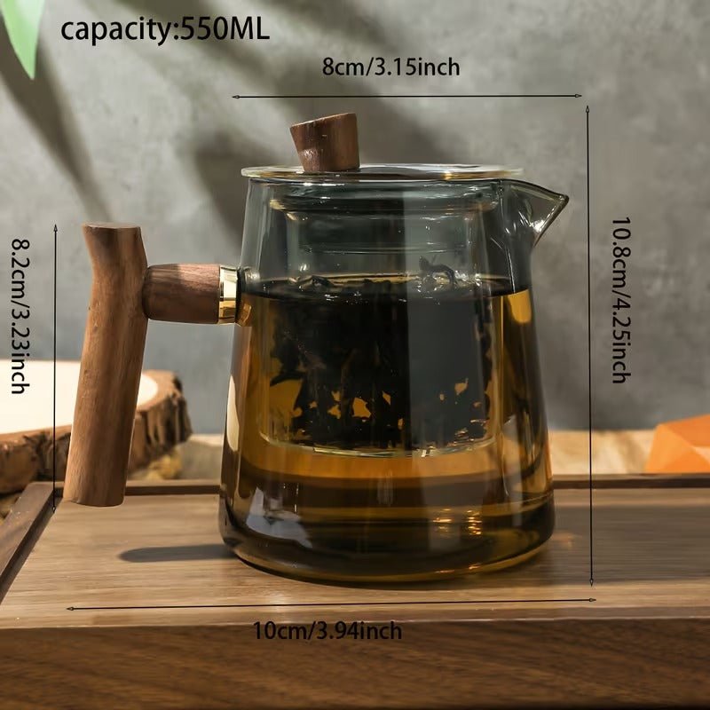 Rauchglas Teekanne die perfekte Harmonie 550ml - Calitronshop.com