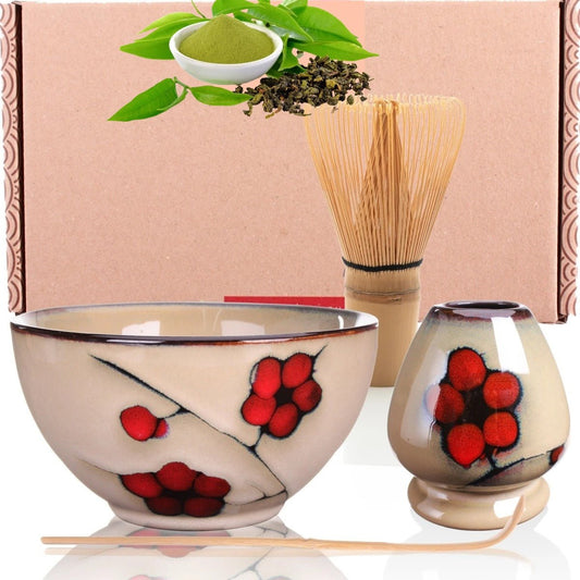 Tee Set Daidaiiro inkl. Matcha Besen Matcha Grün - Calitronshop.com-1