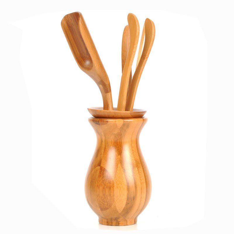 Teebesteck- Cha Dao Utensilien aus Bambus - Calitronshop.com