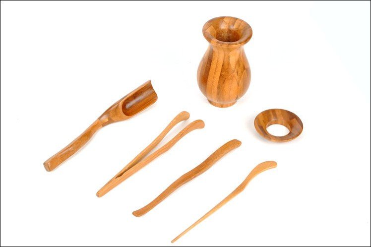 Teebesteck- Cha Dao Utensilien aus Bambus - Calitronshop.com
